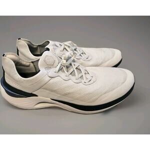 Johnston & Murphy White Athletic Shoes 12M Knit Lace Up Axis Chassis Trufoam